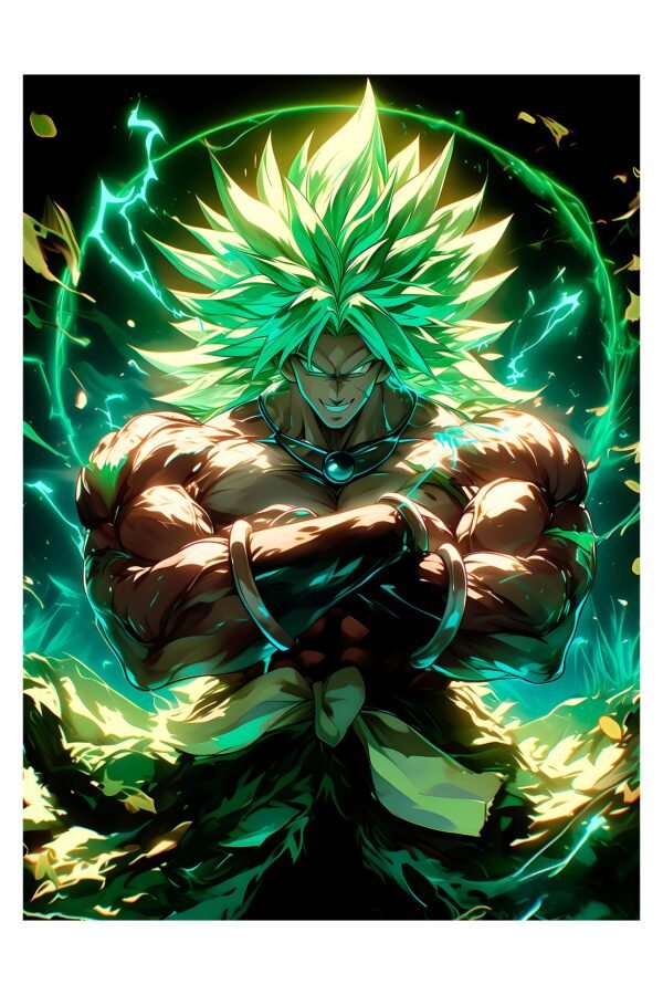 Legendary Super Saiyan Broly – foto uz alumīnija