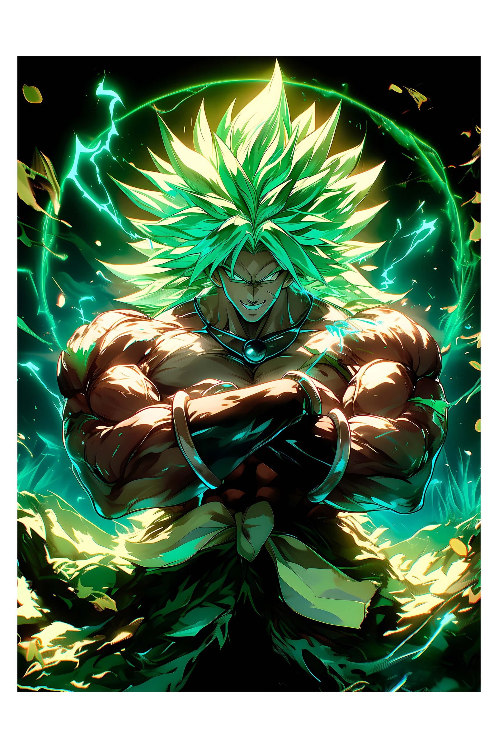 Legendary Super Saiyan Broly – foto uz alumīnija