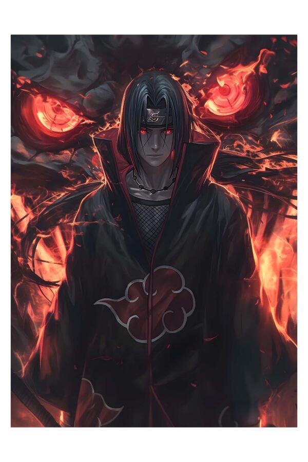 Itachi Uchiha: Crimson Eyes – foto uz alumīnija