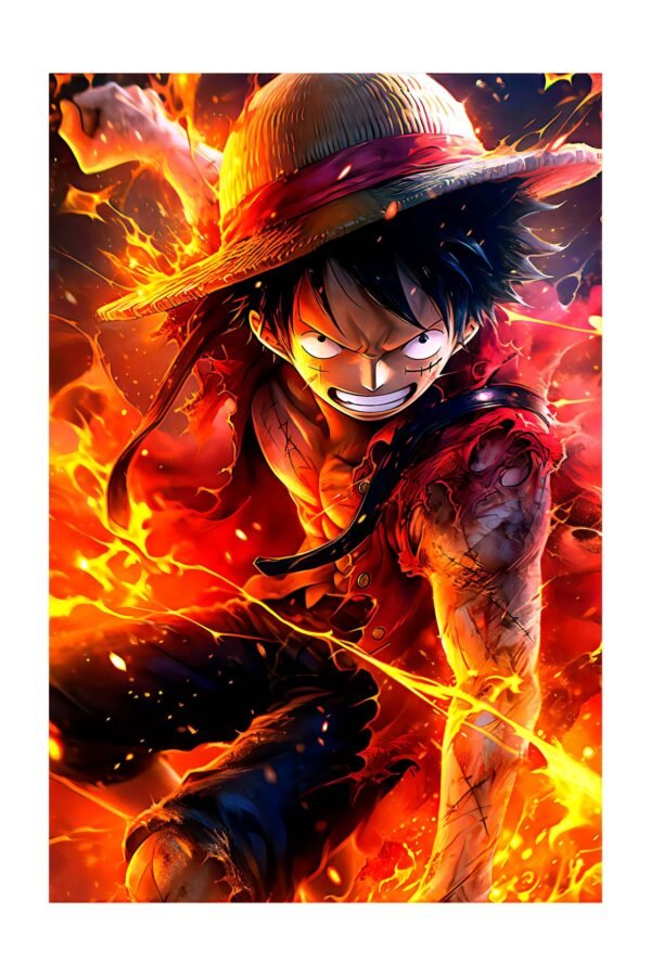 Luffy the Pirate King – foto uz alumīnija