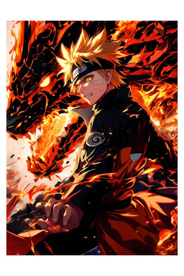 Rage Naruto Dragon – foto uz alumīnija