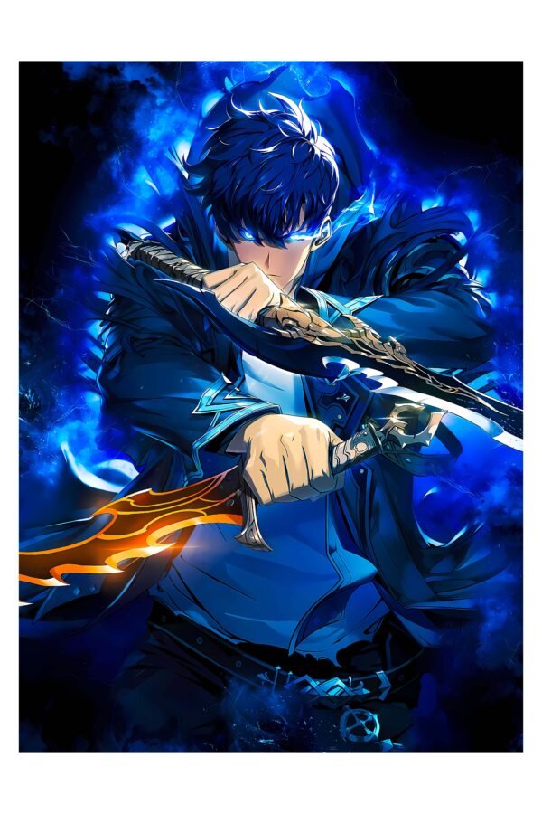 Solo Leveling — Sung Jinwoo – foto uz alumīnija