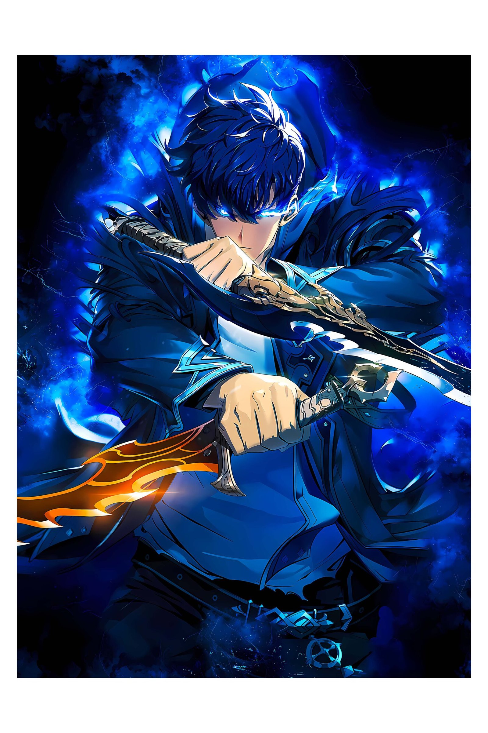Solo Leveling — Sung Jinwoo – foto uz alumīnija