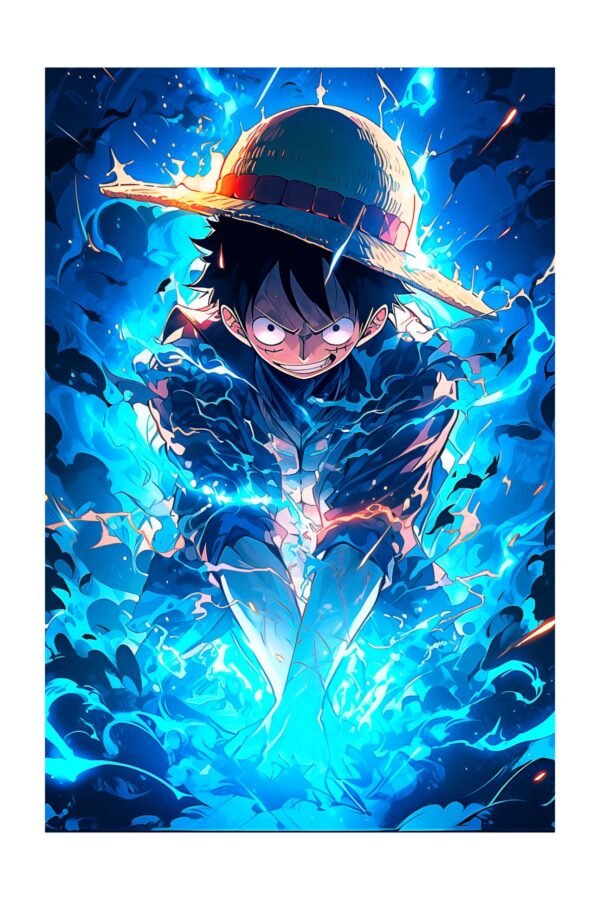 Luffy Blue Lightning – foto uz alumīnija